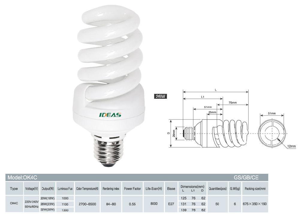 Spiral Compact Fluorescent Lamp 