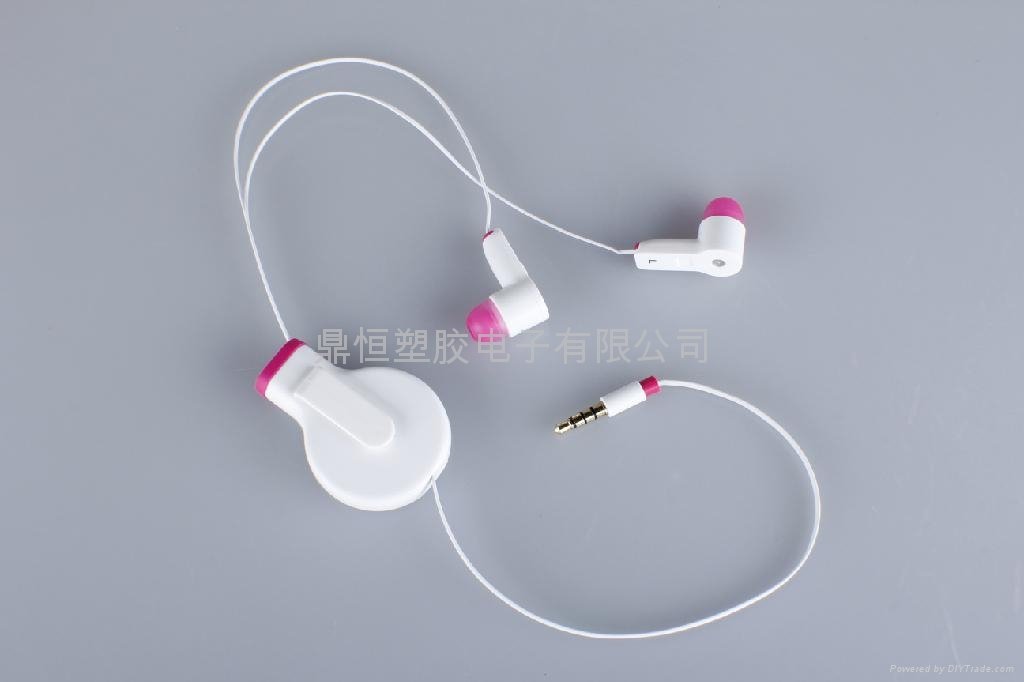 retractable earphone with remote& mic  4