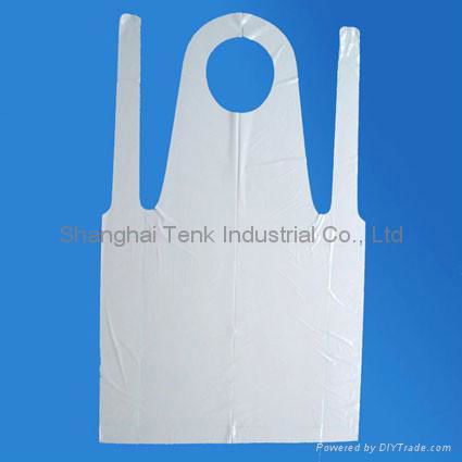 Tenk-nonwoven PE apron 2silk