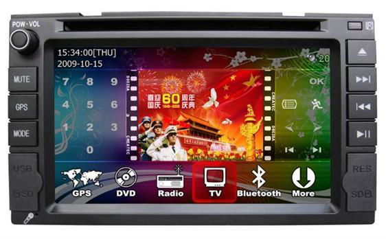 6.2 inch car dvd players with DVB-T/Bluetooth - TV - iPOD