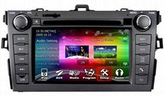 7.0 inch Special car dvd players for Toyota Corolla with Bluetooth/GPS/iPod