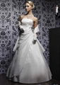 Graceful Dame Bride Sleek Satin Wedding Dress 1