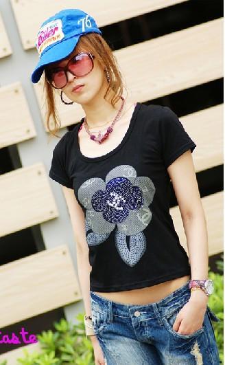 Flower Back Intersect T-shirt 