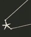 Fashion Rhinestone Starfish Pendant Necklace 1