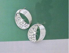 Diamond Decorated Earrings 