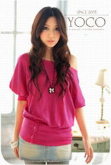 Short Sleeve Button Rose T Shirt 