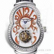 Tourbillion Watch, Decorated with Sapphire Crystal