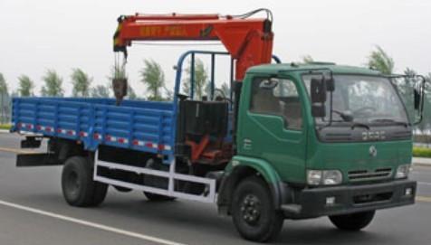 Truck With Crane Carrier