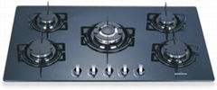 Glass Black Gas Hob 90cm