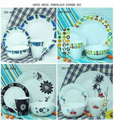 16pcs decal dinnerset