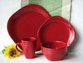 solid color dinner set  4