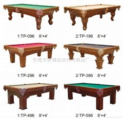 Solid Wood Pool Table
