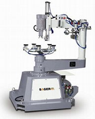 Glass internal and external shape edging machine