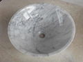 Cararra white marble sink 1