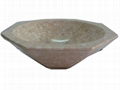 Beige mosaic marble sink