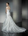 luxury chapel train designer wedding gown dress 3