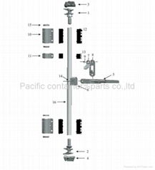 shipping container locking device