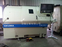 SELL USED L0076 Okuma Crown762s, OSP700L,chuck:8",1996