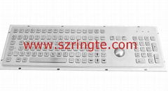 IP65 metal keyboard with trackball