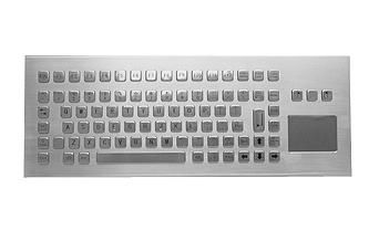 metal keyboard with touchpad 