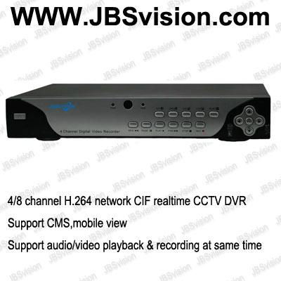 H.264 4CH or 8CH network realtime CCTV DVR