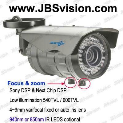 940nm IR waterproof CCTV camera with varifocal auto iris lens