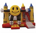 Smiling face inflatable bouncer 1