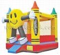 Smiling face inflatable bouncer 3