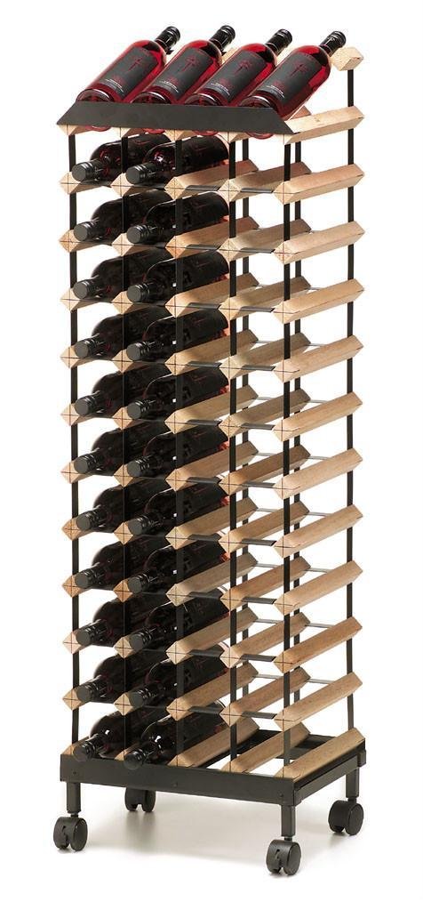 48瓶裝可移動式紅酒直立展架