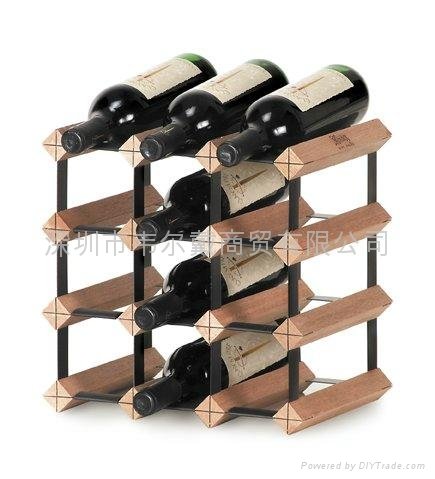 6瓶装组装式红酒架葡萄酒柜 2