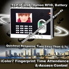 ZKS-iColor7 Color TFT time attendance and access control system  