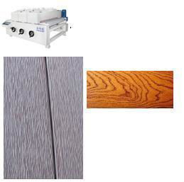 WPC wood flooring brushing machine