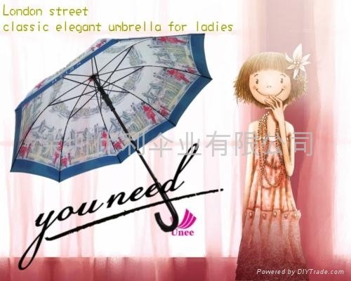倫敦風女士傘，木製晴雨傘