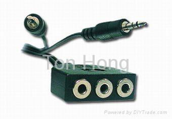 microphone and headphone extension cable