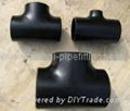 carbon steel buttweld pipe fittings elbow tee reducer cap bend flange 3