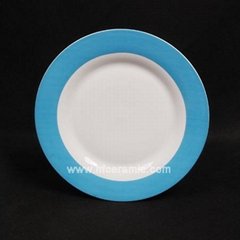 Color band dinner plate 