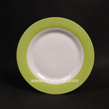 Color band dinner plate  4