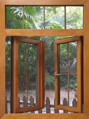 solid wooden window