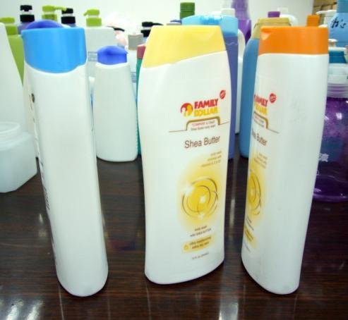 Shampoo plastic bottle