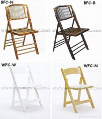 wood folding chair