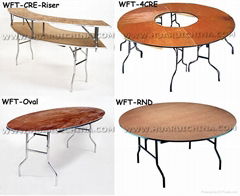 wood folding table 