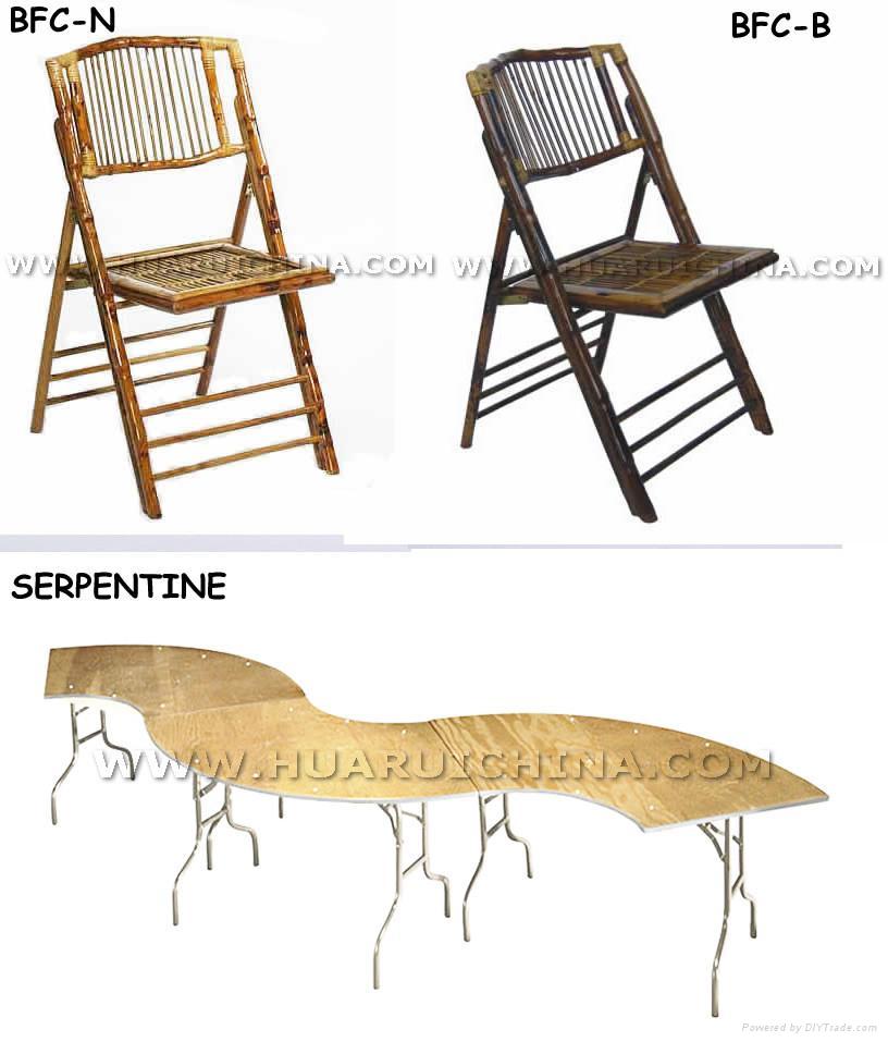 bamboo folding chair  2