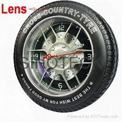 Spy DVR Wall Clock Hidden Camera Tyre Clock Remote SPY TYRE REMOTE 4GB 