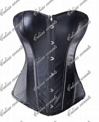 FREE Samples Sexy Fetish Lingerie Leather Vinyl PVC Corset Clubwear SM