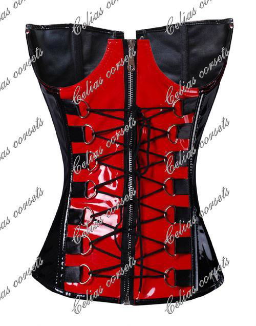 FREE Samples Sexy Fetish Lingerie Leather Vinyl PVC Corset Clubwear SM 3