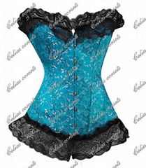 FREE Samples Sexy Overbust Steel Boned Corset Wholesale China Plus Size    