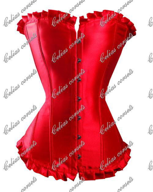 FREE Samples Sexy Overbust Steel Boned Corset Wholesale China Plus Size     2