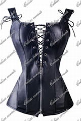 FREE Samples Sexy Fetish Lingerie Leather Vinyl PVC Corset SM Wholesale China