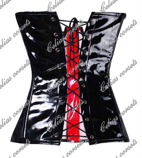 FREE Samples Sexy Fetish Lingerie Leather Vinyl PVC Corset SM Plus Size Corsets 2