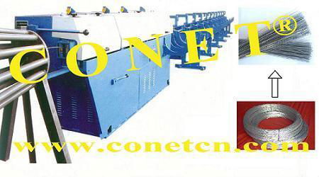 steel wire straightening and cutting machinery